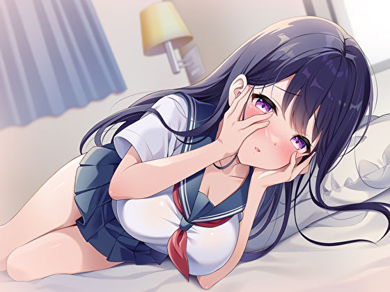 サンプル画像2:僕にだけデレるクールな生徒会長”北條さん”は恥ずかしがり屋。初めてのキスは添い寝であまイチャ好き好きえっちのはじまり…(あまとろすいーつ) [d_490658]