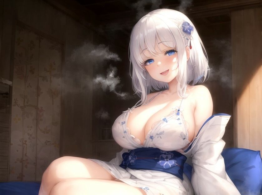 サンプル画像3:【耳舐め】寒がりの雪女「お布団で密着してもらえませんか？」彼女が安眠できるよう添い寝した冬の夜【癒し/バイノーラル】(ゆめねこキャンディ) [d_491860]