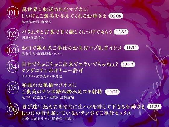 サンプル画像3:【CV.佐々木サキ】マゾ犬転送♪異世界SM部屋でお姉さまに優しく厳しくイジめていただく70分【全日本シチュエーションボイス】(全日本シチュエーションボイス) [d_493923]
