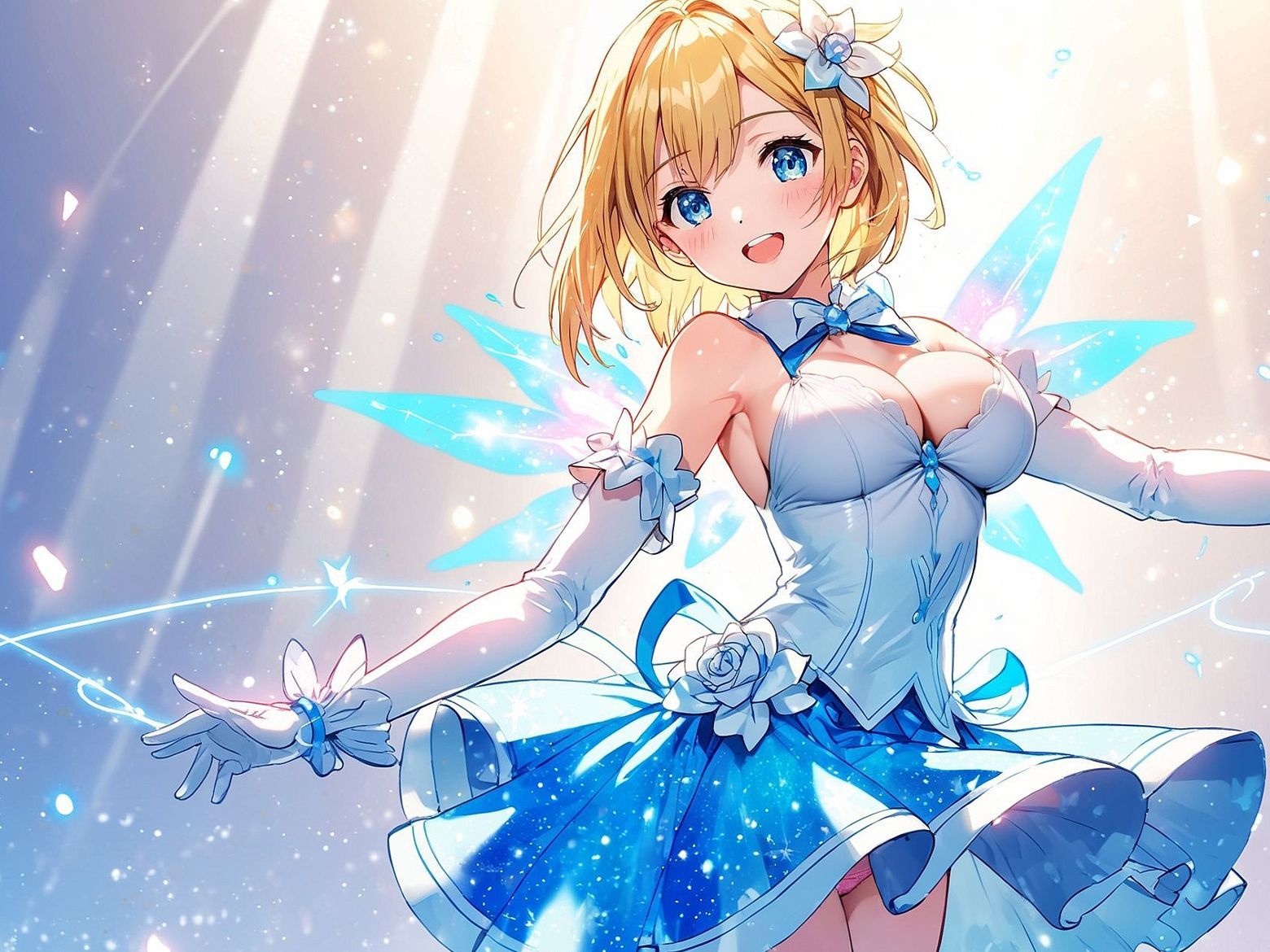 サンプル画像1:魔法少女リリィ・フレイヤァ！【第一話】vs.10の触手ペニスを持つ男(音Este) [d_496673]