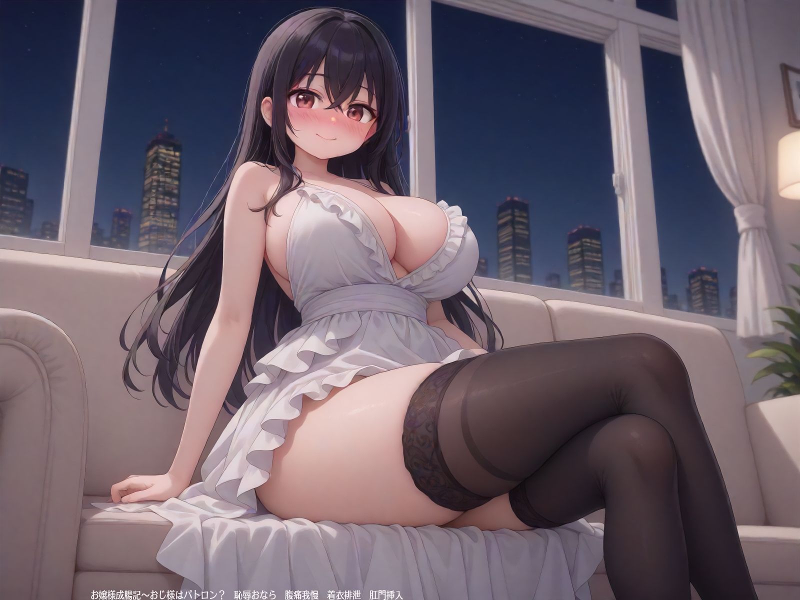 サンプル画像3:お嬢様成腸記〜おじ様はパトロン？  恥辱おなら  腹痛我慢  着衣排泄  肛門挿入(三毛猫BOX) [d_499999]