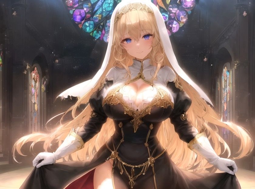 サンプル画像3:清楚シスターの爆乳ハニートラップ〜射精（だ）しても射精してもラスボスダンジョン前から進めない〜【逆レ/誘惑/ヤンデレ】(巨乳大好き屋) [d_504584]