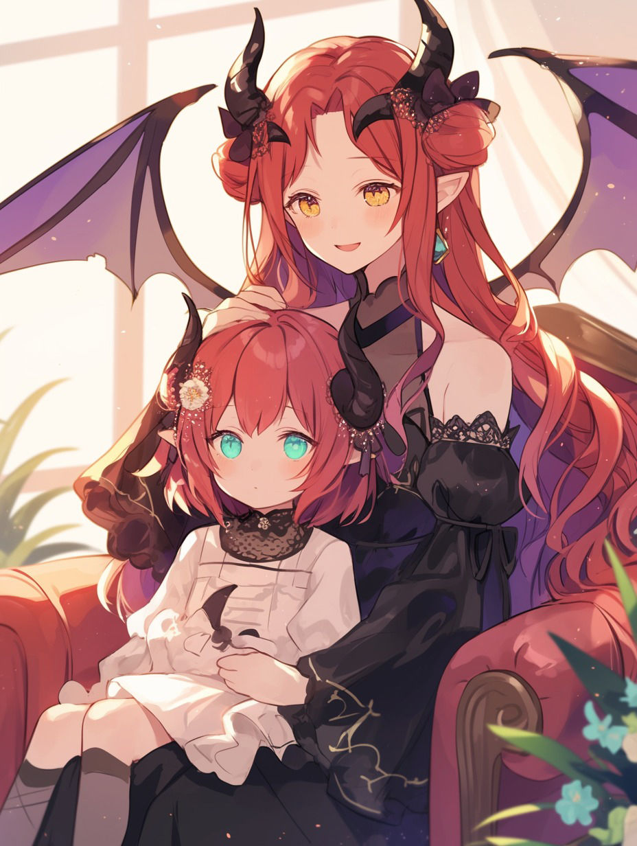 サンプル画像1:サキュバス母娘の足奴●レンタル【足コキ＆顔踏み】(靴下フェチ) [d_505288]