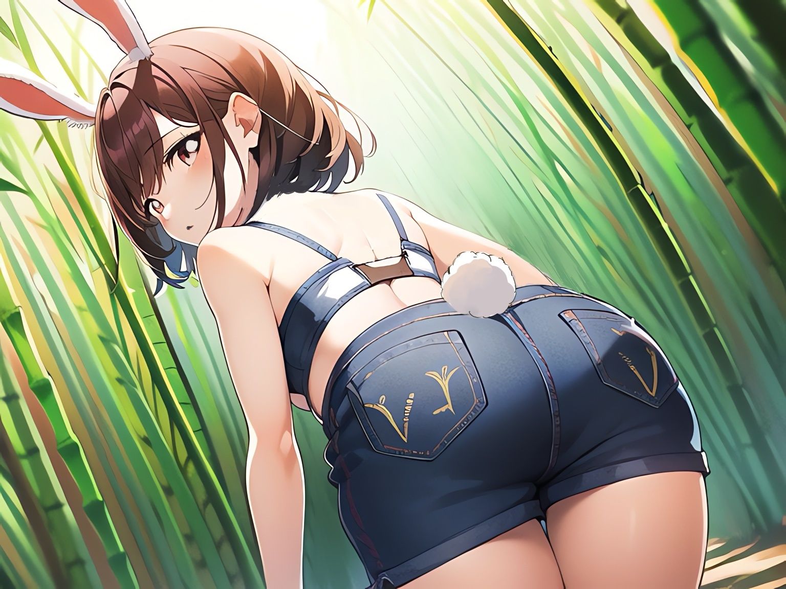 サンプル画像3:デカ尻の発情ウサギが穴にハマっていたので犯したら家族が増えてしまった話(アナル巨尻大好き屋) [d_505919]