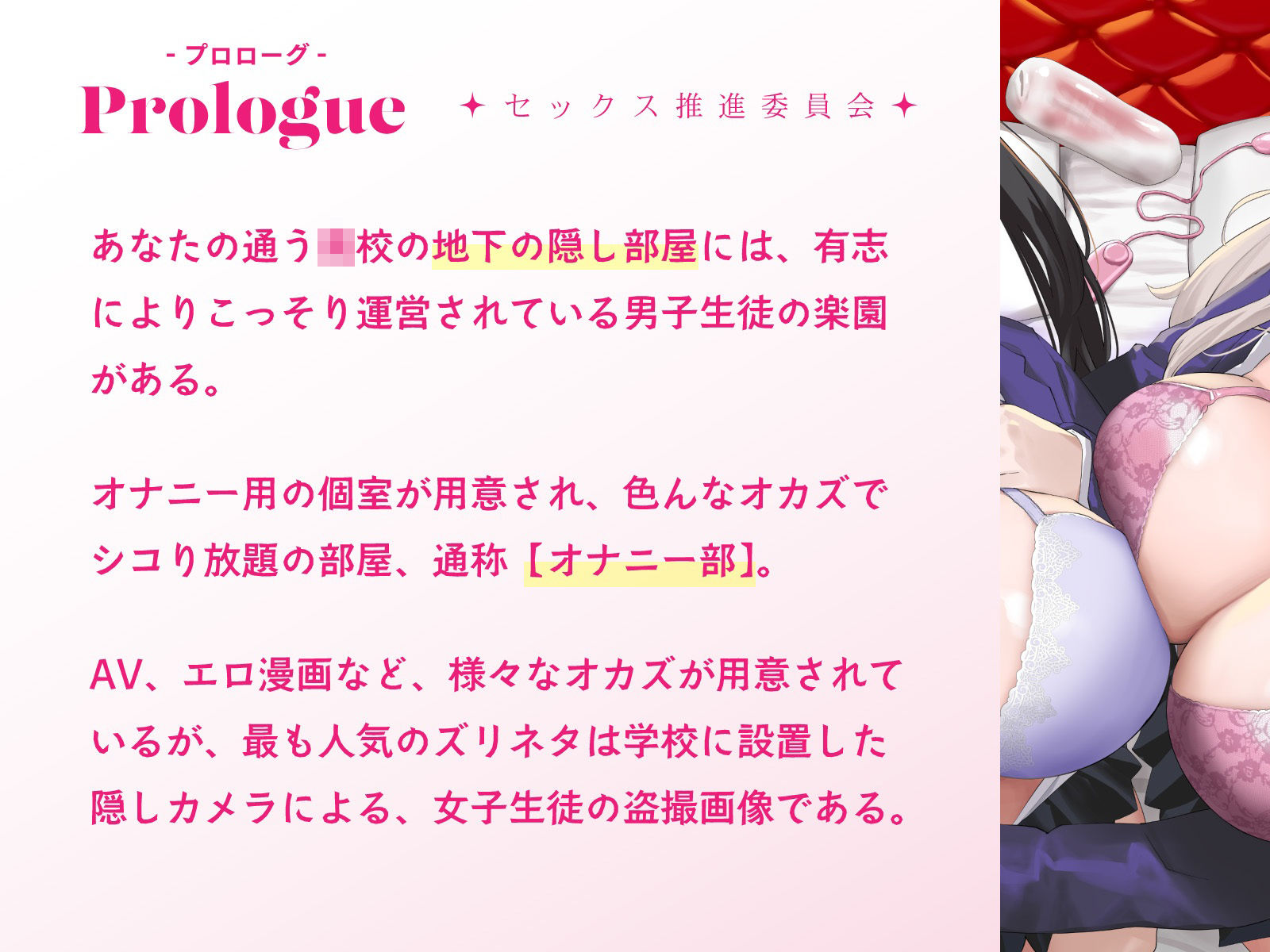 サンプル画像1:オナニーばかりしてたぼくがセックス推進委員会のJKに捕らえられて女体の気持ちよさを教えこまれる話♪(桜色ピアノ) [d_507103]