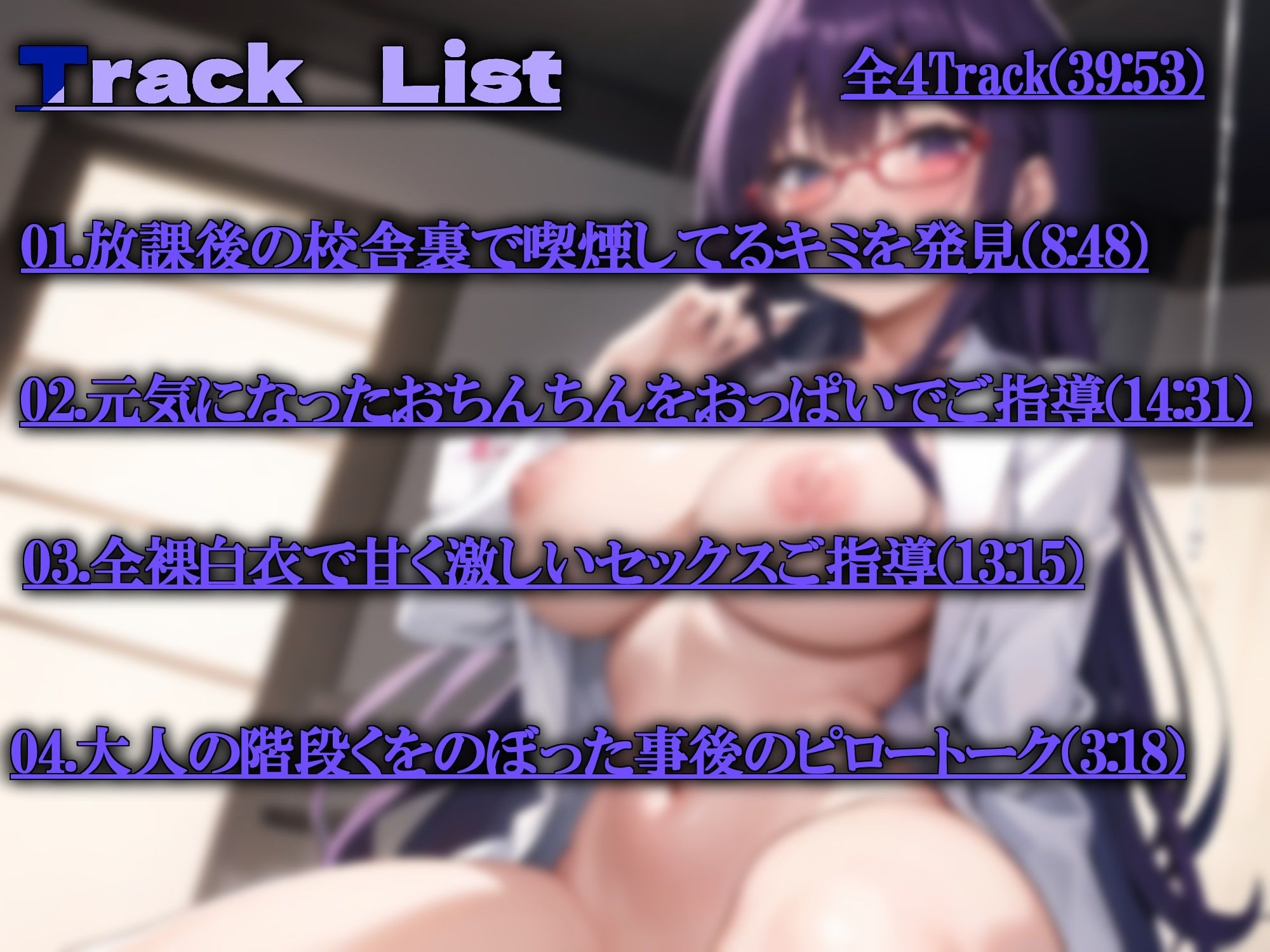 サンプル画像5:ヤニカス保健室の先生と全裸白衣で熱血×甘々ご指導ックス（CV:常盤はなこ）【KU100/バイノーラル録音】(オトナのはなこさん) [d_510591]