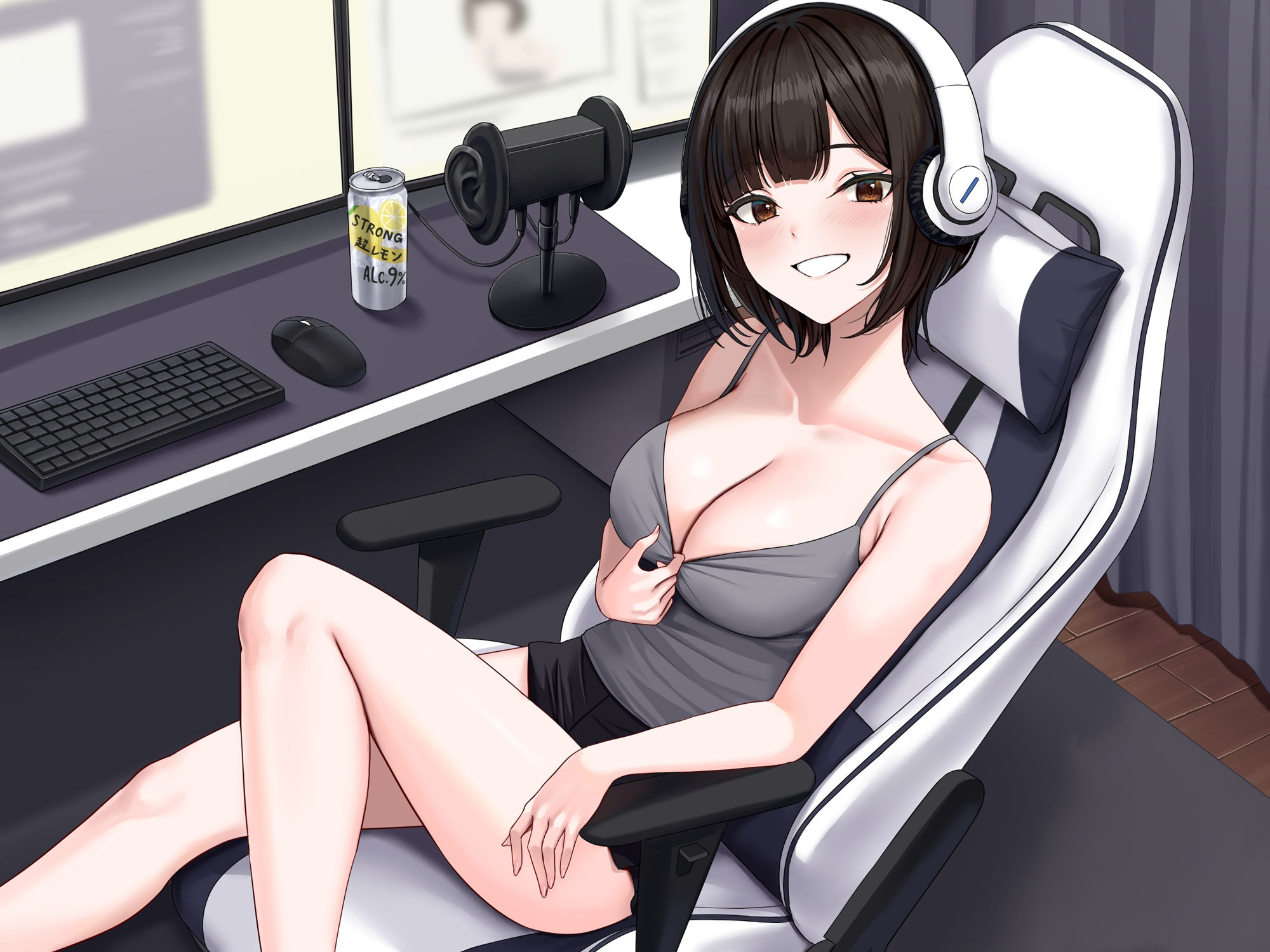 サンプル画像2:初期から推してる同人声優がやたらとグイグイくる〜チャットでオナニー盗聴、彼氏とのあまあまエッチ・犯●れ妄想オナニーのぞき見、スタジオ収録後の枕営業まで〜(銃次元) [d_516104]