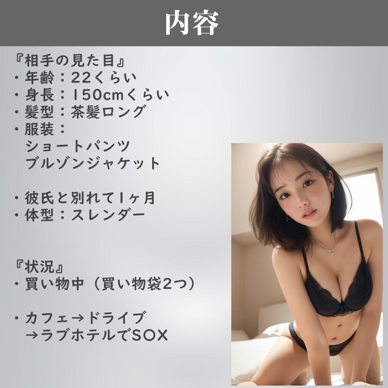 サンプル画像2:【実録】22歳 現役ナース美女即日SEX！？ 【店内ナンパ】(高橋和己pua) [d_516888]