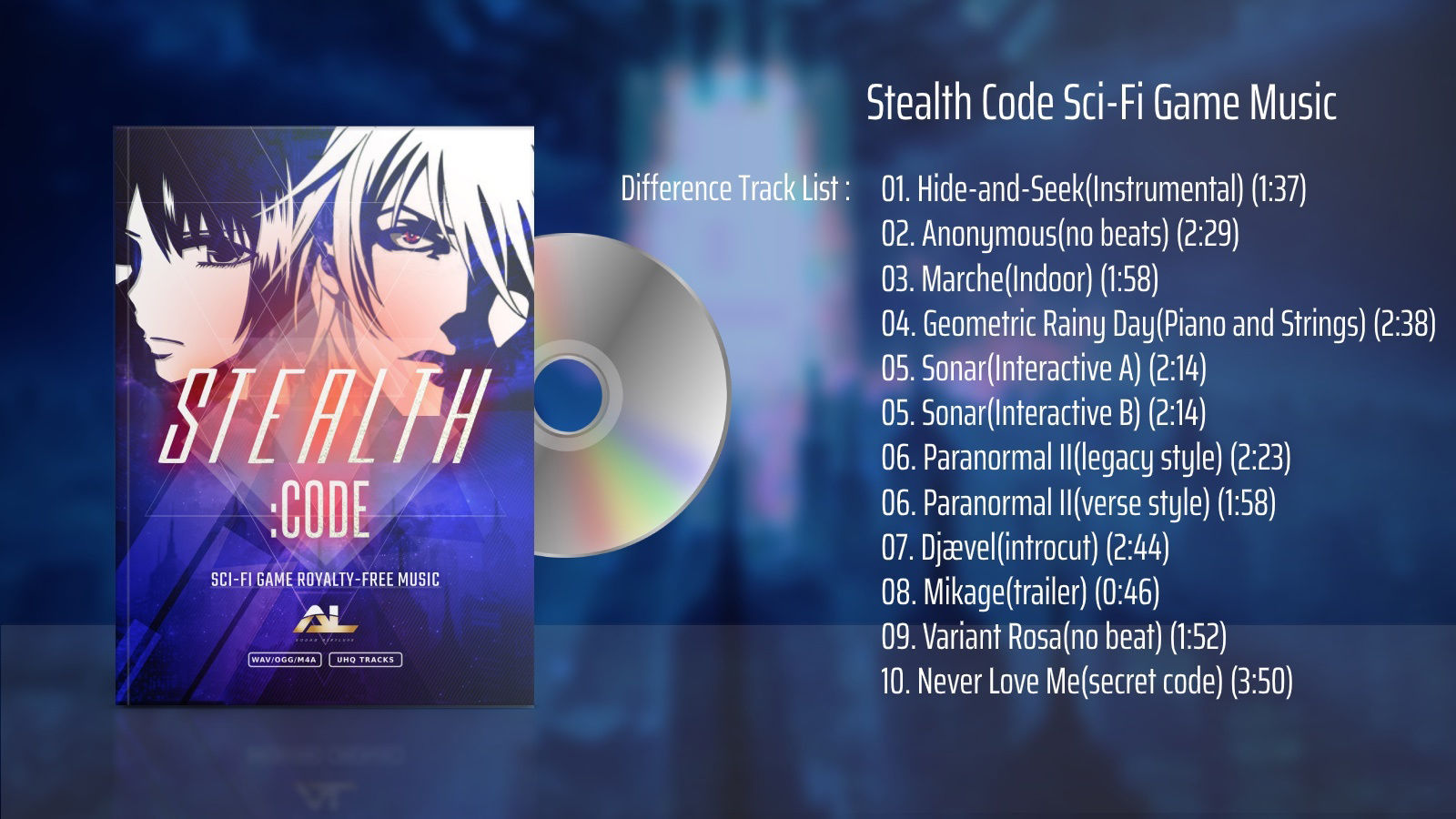 サンプル画像2:【BGM素材】Stealth Code Sci-Fi Game Music(SOUND AIRYLUVS) [d_520153]