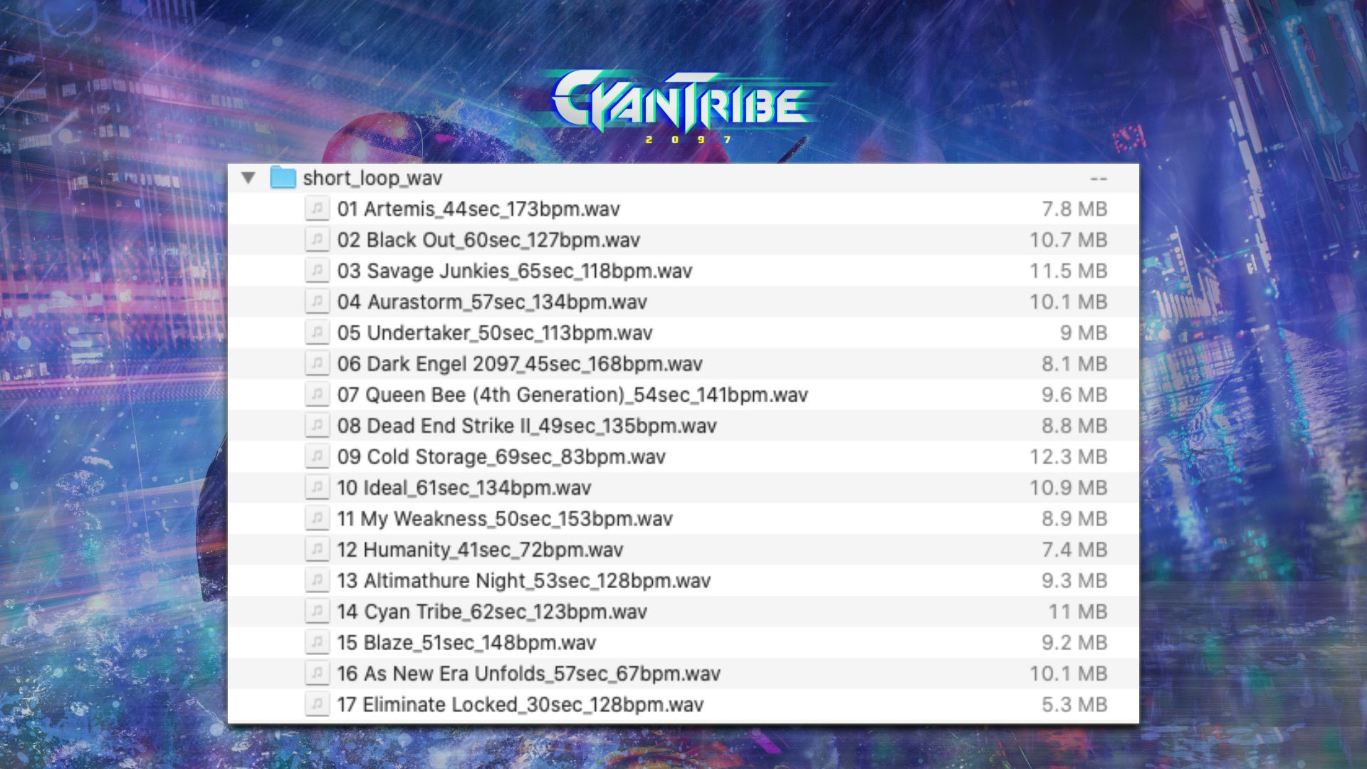 サンプル画像5:【BGM素材】CYAN TRIBE 2097 Game Music(SOUND AIRYLUVS) [d_520407]