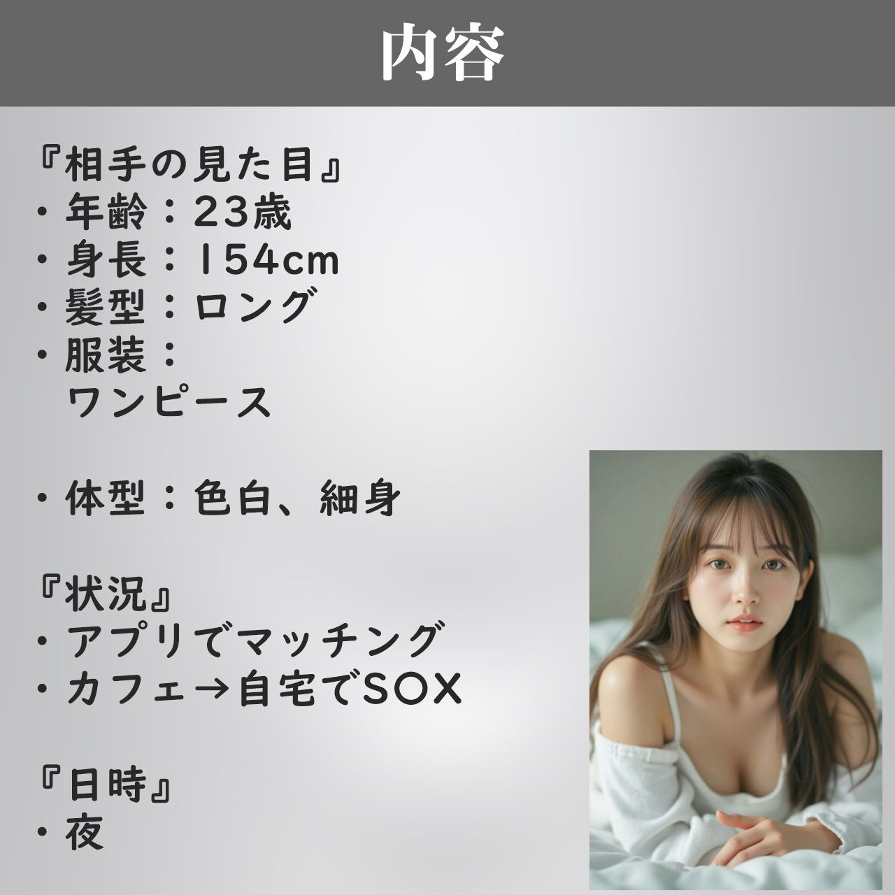 サンプル画像2:【実録】23歳 OL美女を出会って50分でお持ち帰り｜カフェデートからお持ち帰りまでのヤバい瞬間。【マッチングアプリ】(高橋和己pua) [d_520625]