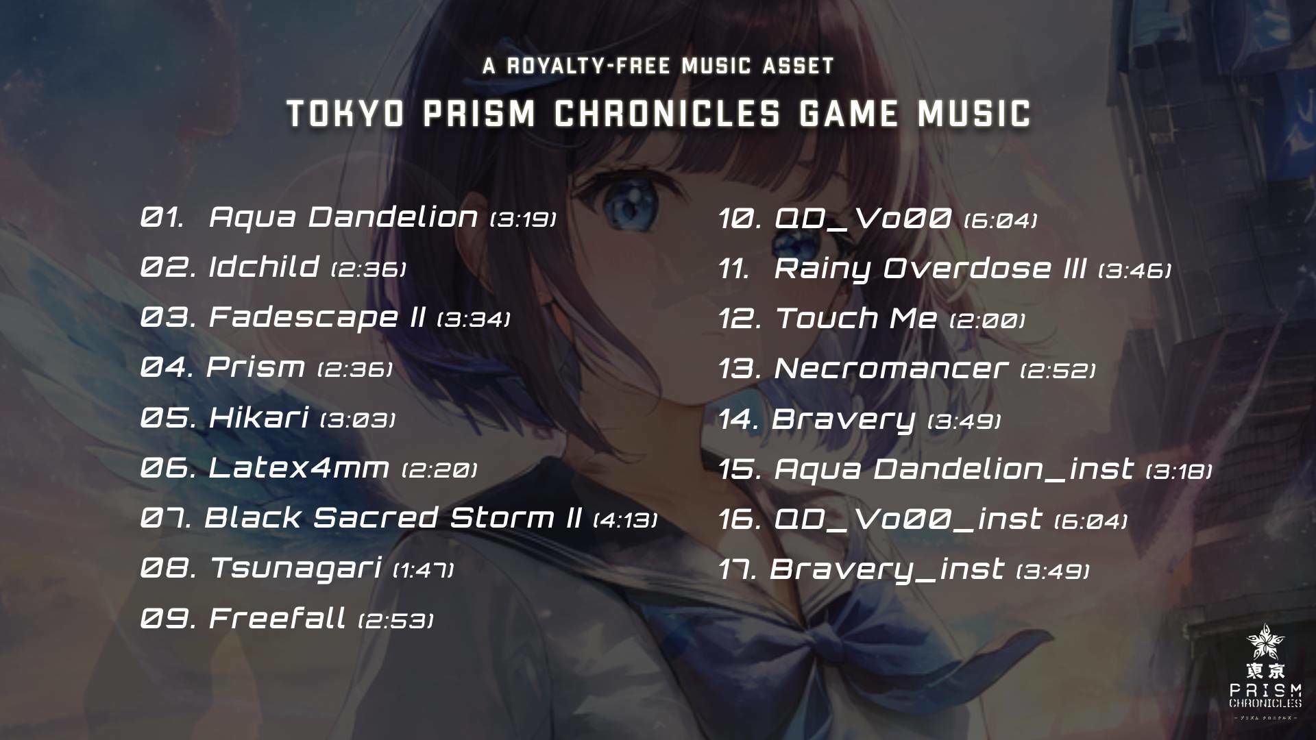 サンプル画像1:【BGM素材】Tokyo Prism Chronicles Game Music(SOUND AIRYLUVS) [d_521016]