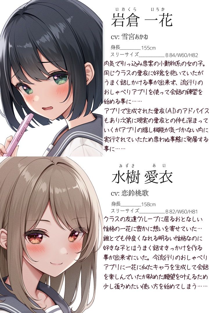 サンプル画像3:【TS百合】憧れの彼女に焦らされる私は百合堕ちする【KU100】(ユビノタクト) [d_523324]