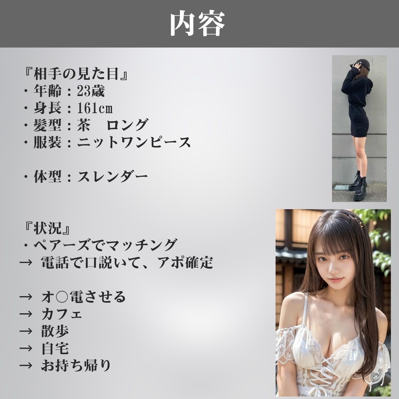 サンプル画像2:【実録】23歳 ギャルをお持ち帰り｜カフェデートからエッチの流れをつくって、自宅でセックス オホ声【マッチングアプリ】(高橋和己pua) [d_524581]