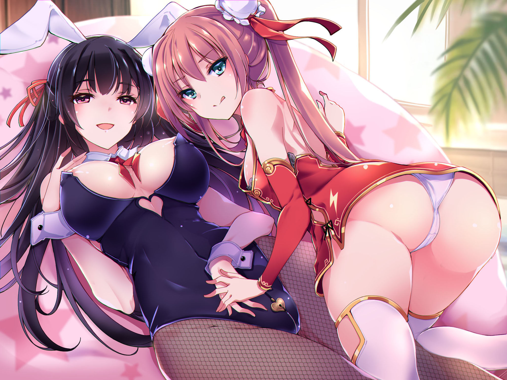 サンプル画像1:コスプレ姉妹のアピールタイム 〜第1回 あなたとオフパコ争奪戦〜(ちょこうさぎ) [d_533914]