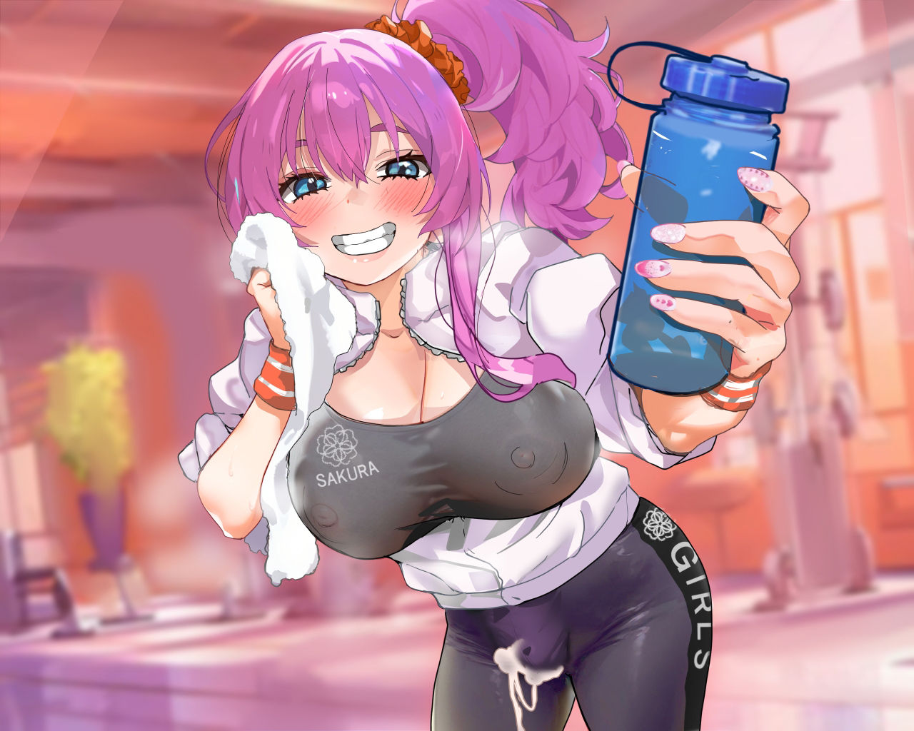 サンプル画像2:【ちんトレシリーズ第3弾！】プロのエロゲ声優の本気のドスケベお下品射精演技が聞きたい！  野々原まどか編【ギャル系ふたなりインストラクターのオホ声がガチヤバい！】(放課後桜少女) [d_536194]