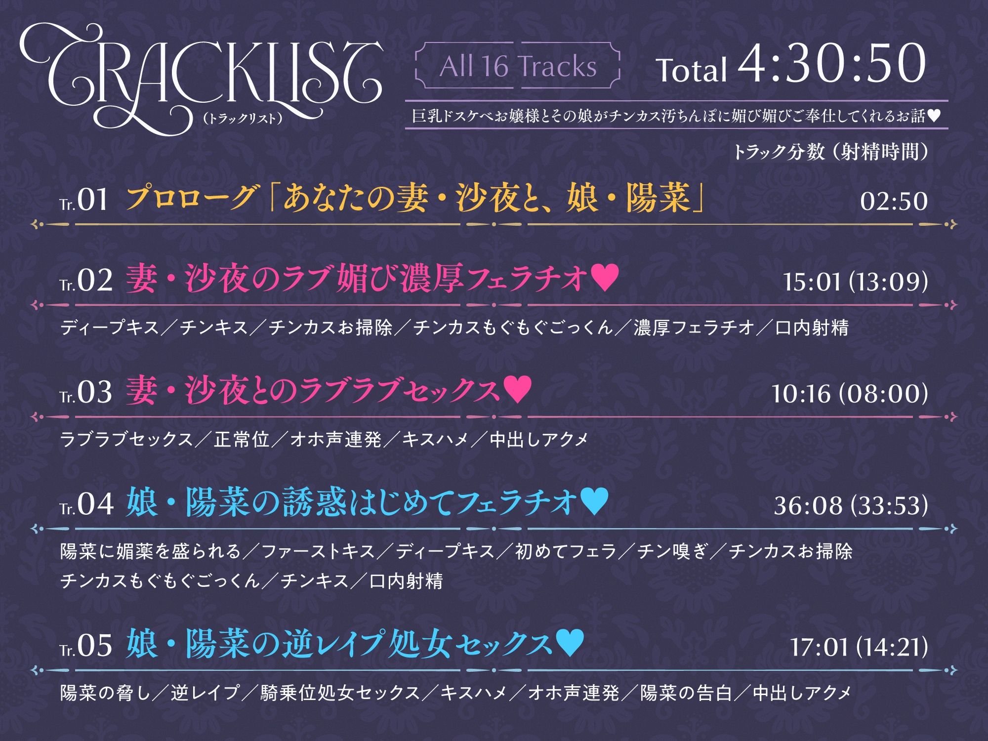 サンプル画像5:巨乳ドスケベお嬢様とその娘がチンカス汚ちんぽに媚び媚びご奉仕してくれるお話♪【KU100】(ホロクサミドリ) [d_537933]