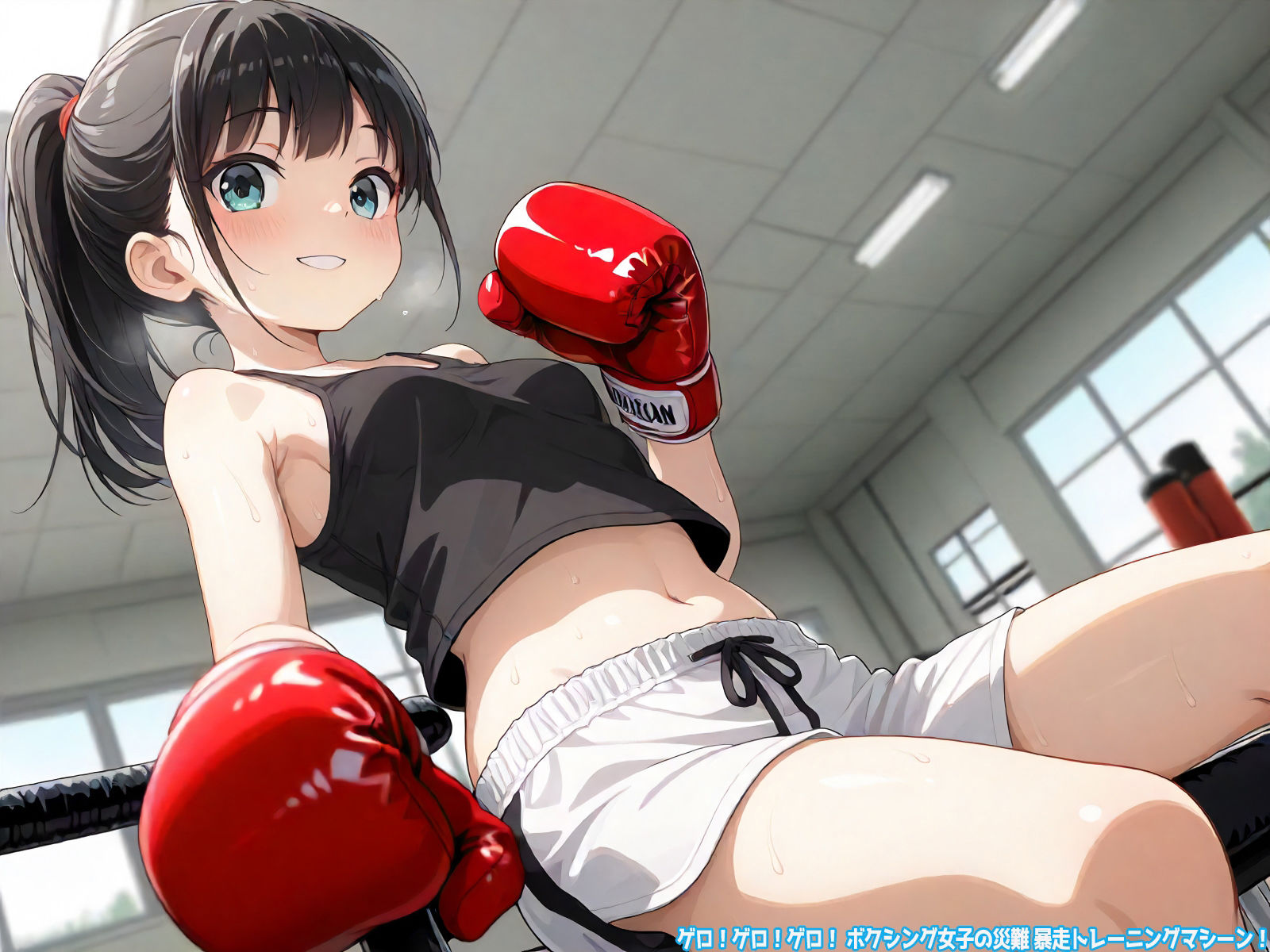 サンプル画像2:ゲロ！ゲロ！ゲロ！ ボクシング女子の災難 暴走トレーニングマシーン！(三毛猫BOX) [d_538204]