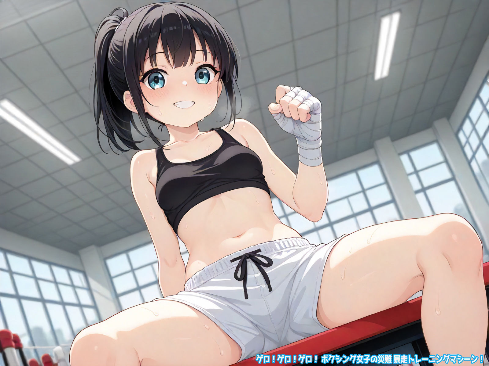 サンプル画像6:ゲロ！ゲロ！ゲロ！ ボクシング女子の災難 暴走トレーニングマシーン！(三毛猫BOX) [d_538204]