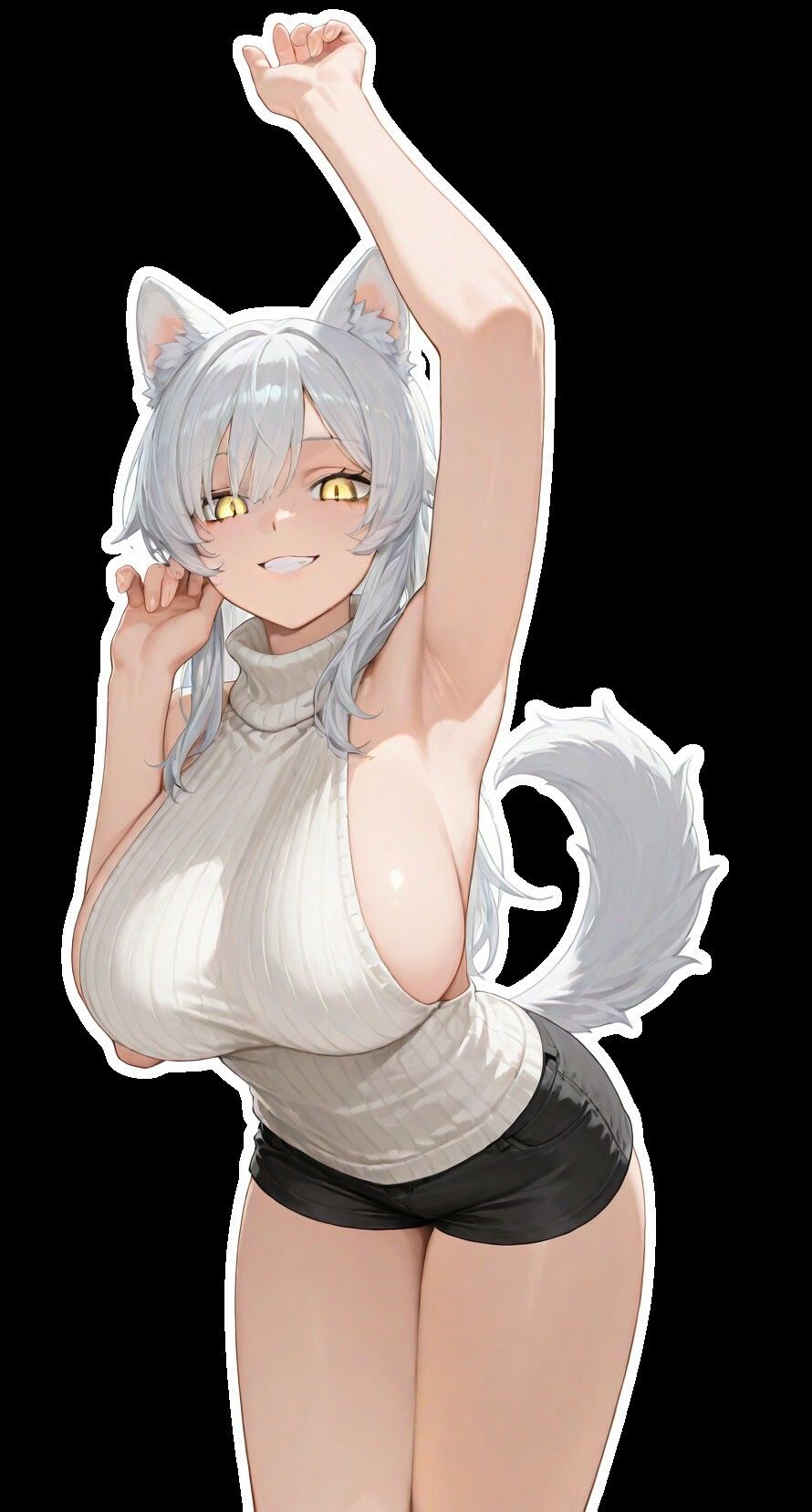 サンプル画像2:1000年生きた狼娘の横乳と腋とハスキーボイスが俺の股間に優しくない【けもみみ/中出し/古風】(巨乳大好き屋) [d_540008]