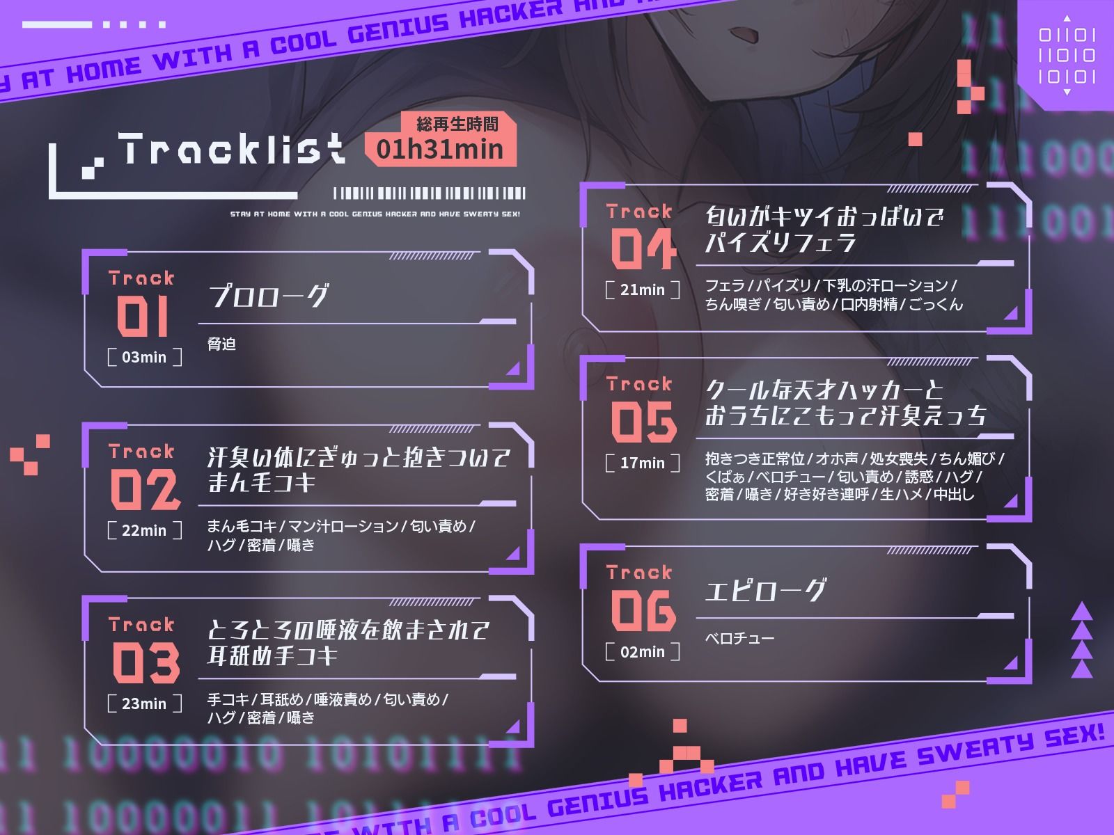 サンプル画像2:クールな天才ハッカーとおうちにこもって汗臭えっち(恋楽屋) [d_540224]