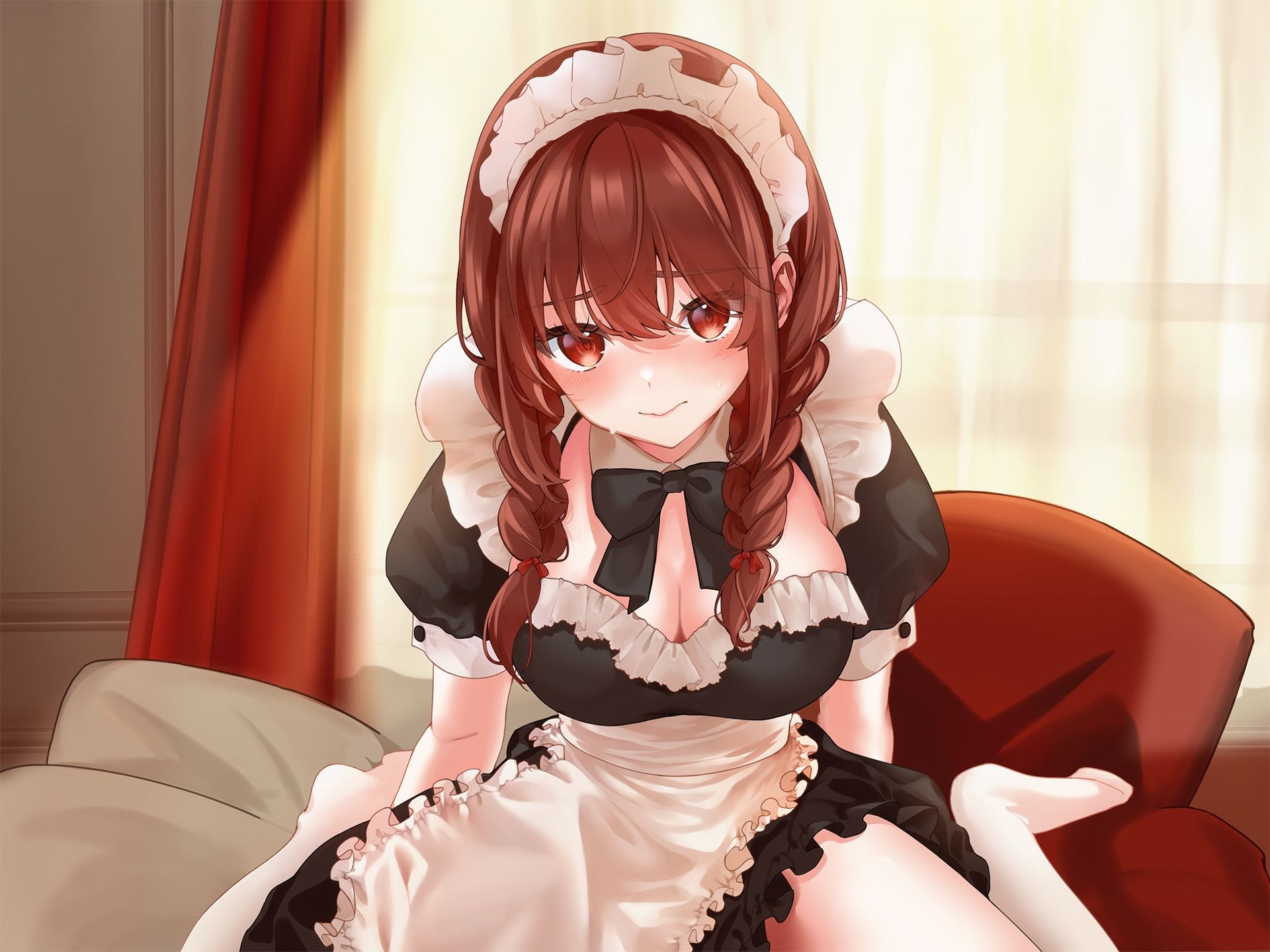 サンプル画像1:【CV:あさぎ】メイド服でご奉仕ですか？【シチュエーションボイス】(葉桜ノ季節) [d_540917]