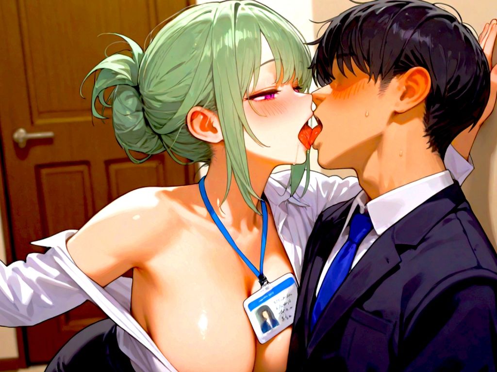 サンプル画像3:【キス媚び×酸欠ベロチュー特化】酔った色気たっぷりの上司がキス魔になって舌を絡ませ唾液で脳がとろける無限ディープキス【ドライオーガズム】(快音Club) [d_541661]