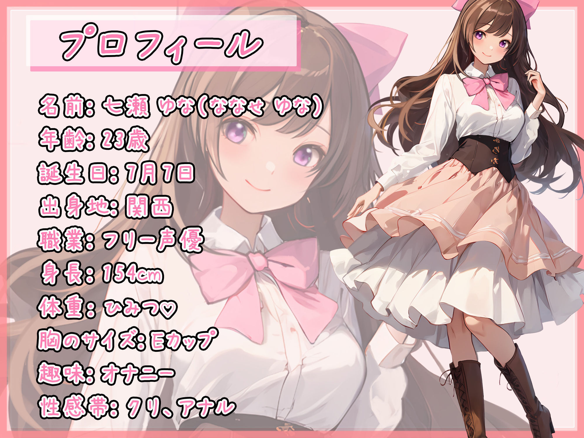【オナサポ】癒し系フリー声優七瀬ゆな「ローション尻コキ」【七瀬ゆな】の画像1