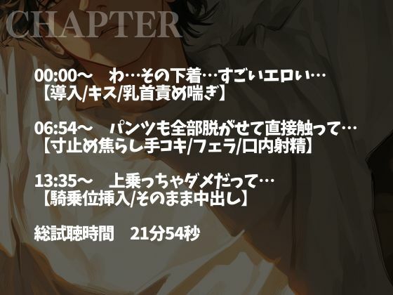 1週間の射精管理に耐えた大人M彼氏の喘ぎまくり生中出しえっち(CV:がく×シナリオ:悠希)の画像2