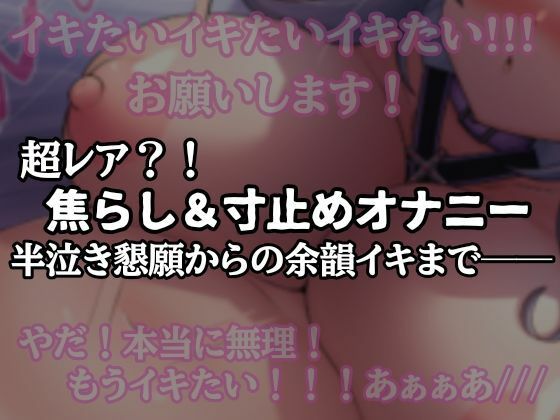 【半ベソ懇願】焦らし寸止めオナニーの商品画像