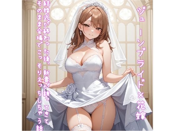 【5〜10分でさっくり抜けるシリーズ】結婚式が終わった後、新妻が誘ってきてそのまま会場でこっそりえっちしちゃう話の商品画像
