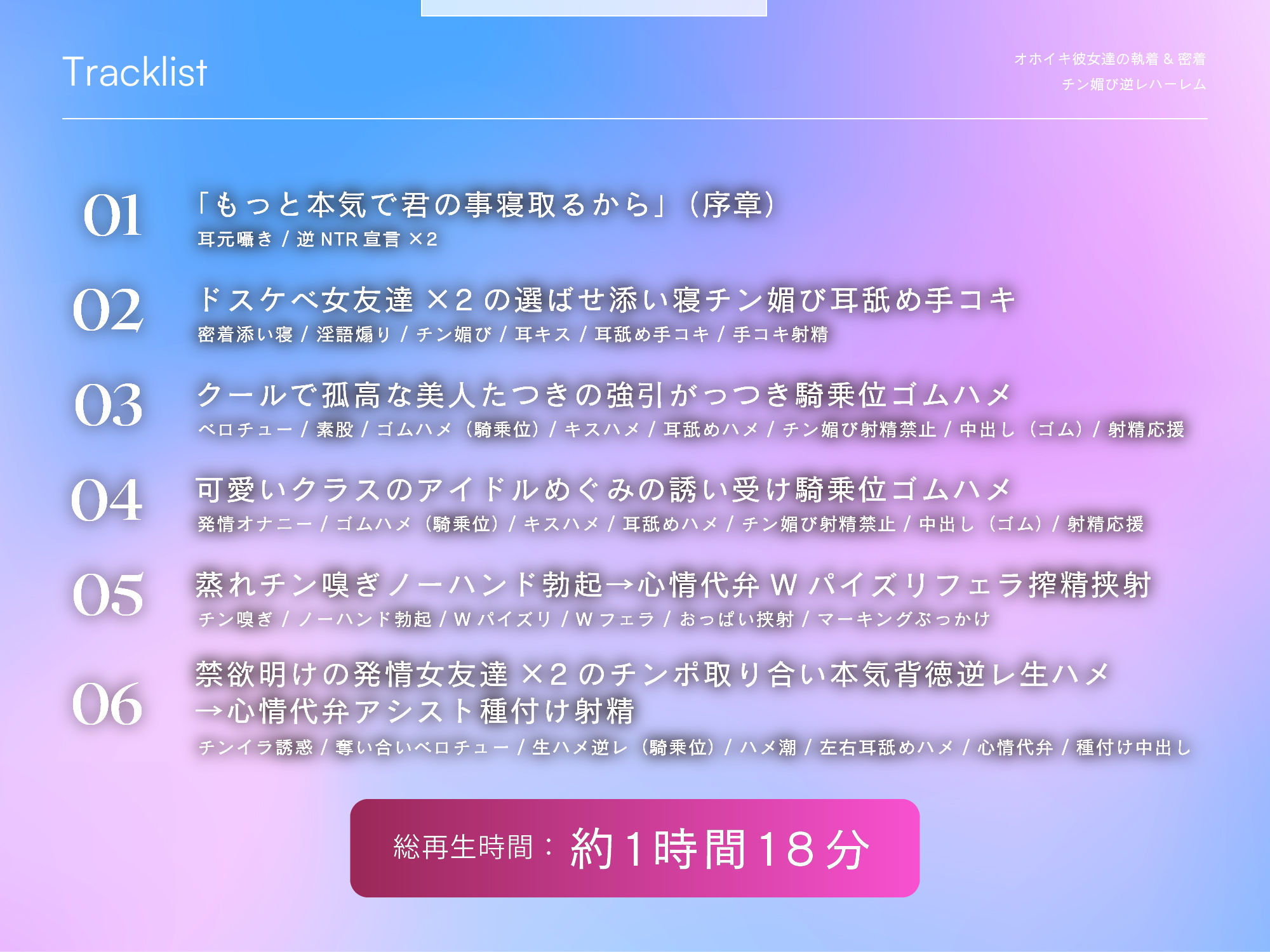 【逆NTR三角関係/ドスケベ差分イラスト】彼女と彼女の執着＆密着チン媚び逆レハーレム〜ドスケベ女友達×2のチンポ取り合い子作り3P〜のサンプル画像 6