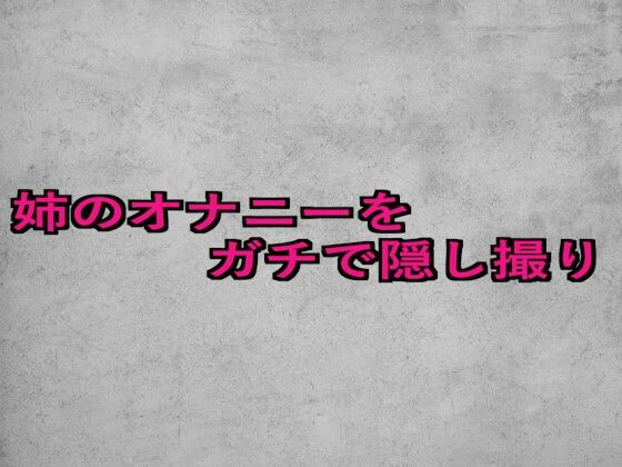 姉のオナニーをガチで隠し撮り (dvoice)