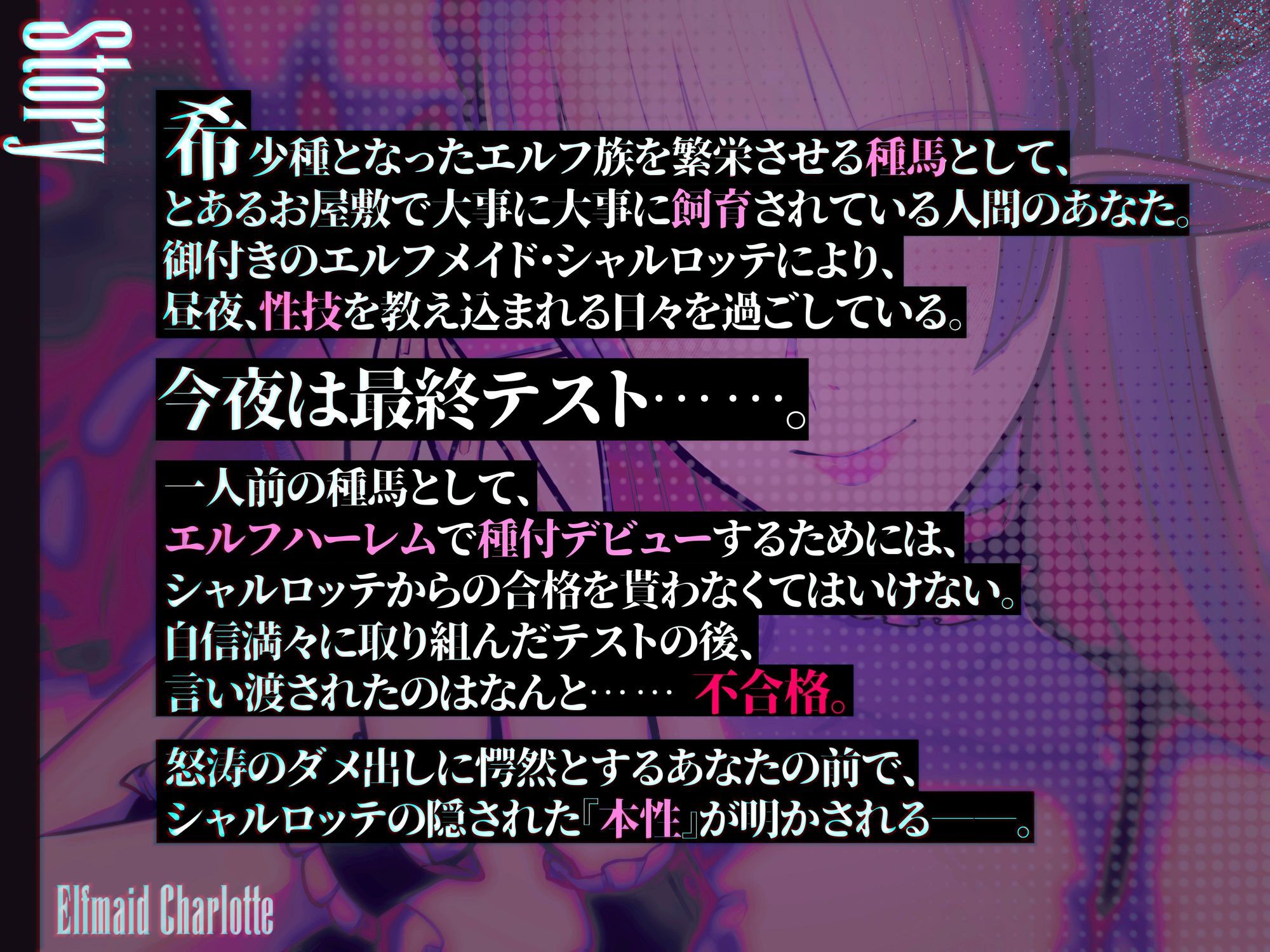 エルフメイド シャルロッテ 〜坊ちゃま、最終テストのお時間です…♪〜【攻め＆受けW構成×甘オホ声】 (dvoice jp-003)