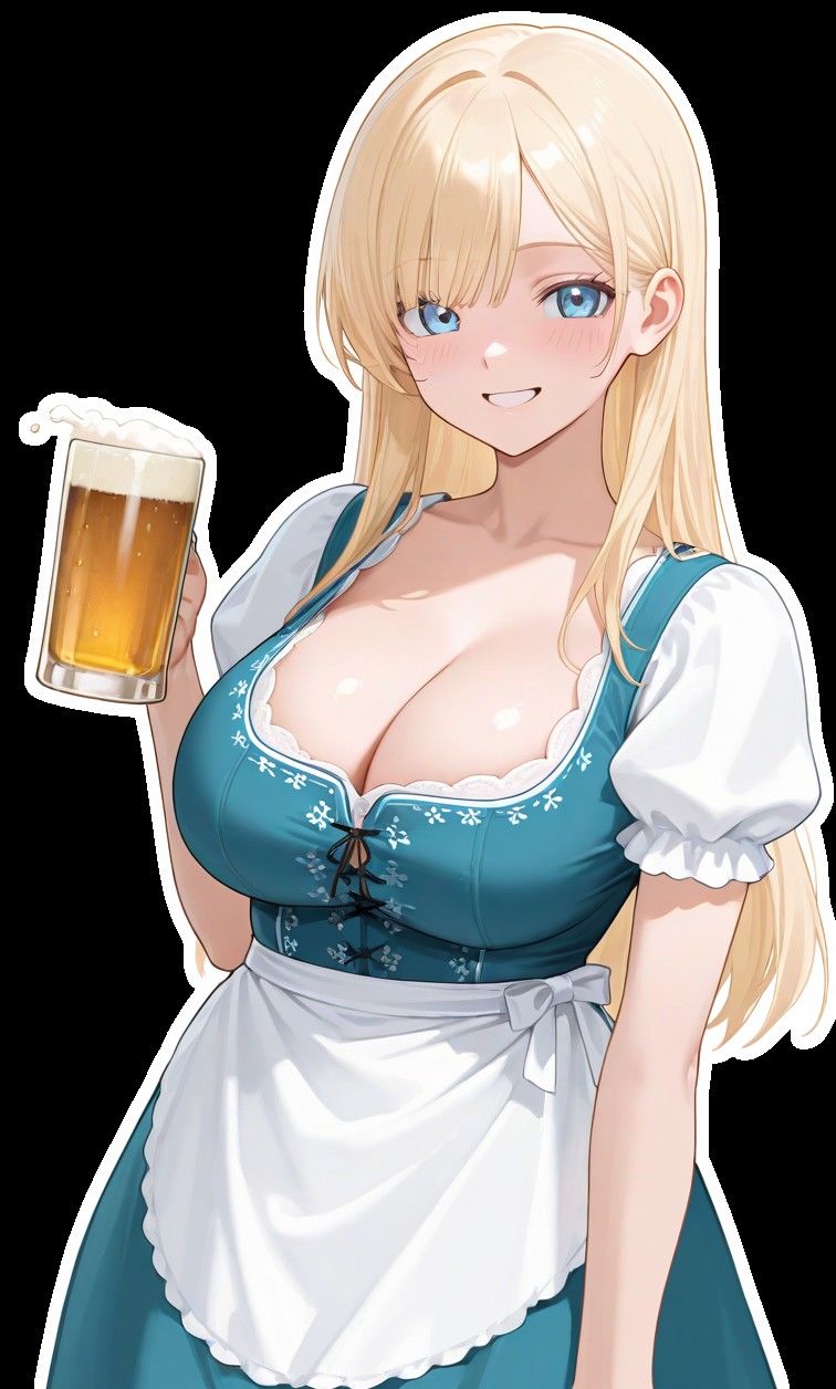 【1時間20分】高身長爆乳ドイツ娘と乳だしディアンドルで搾乳オクトーバーフェストを開催した話【おっぱい/外国人】のサンプル画像 6