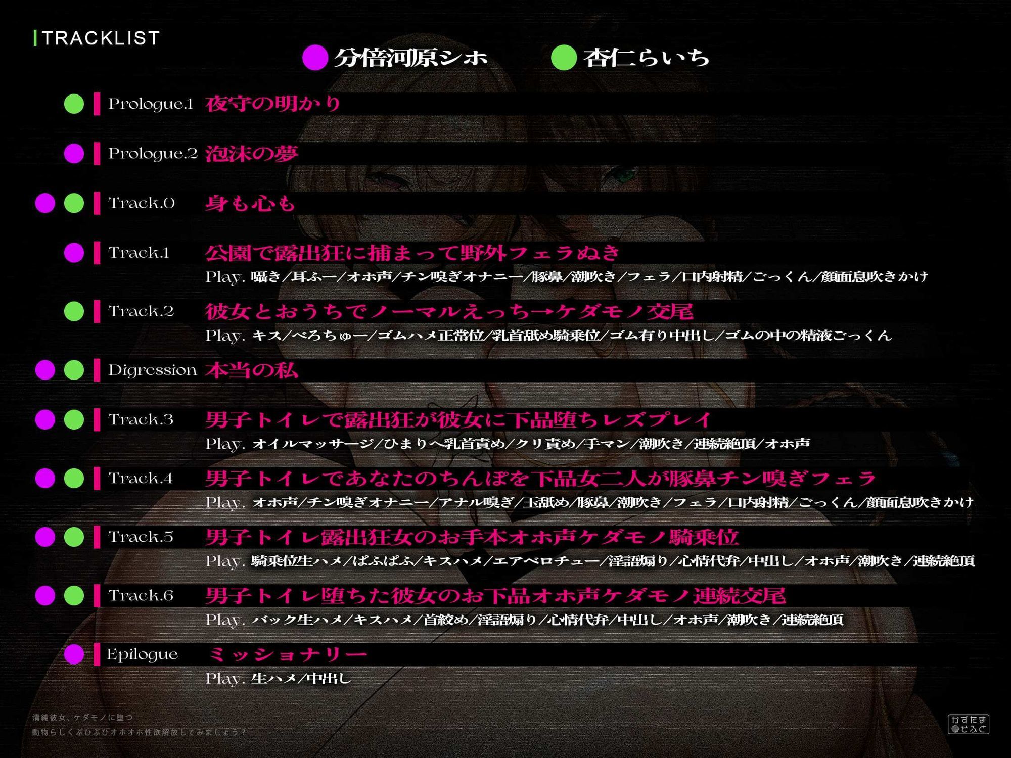 【ド下品フォーリー/ドスケベ事後差分イラスト】清純彼女、ケダモノに堕つ〜動物らしくぶひぶひオホオホ性欲解放してみましょう？〜【KU100】のサンプル画像 6