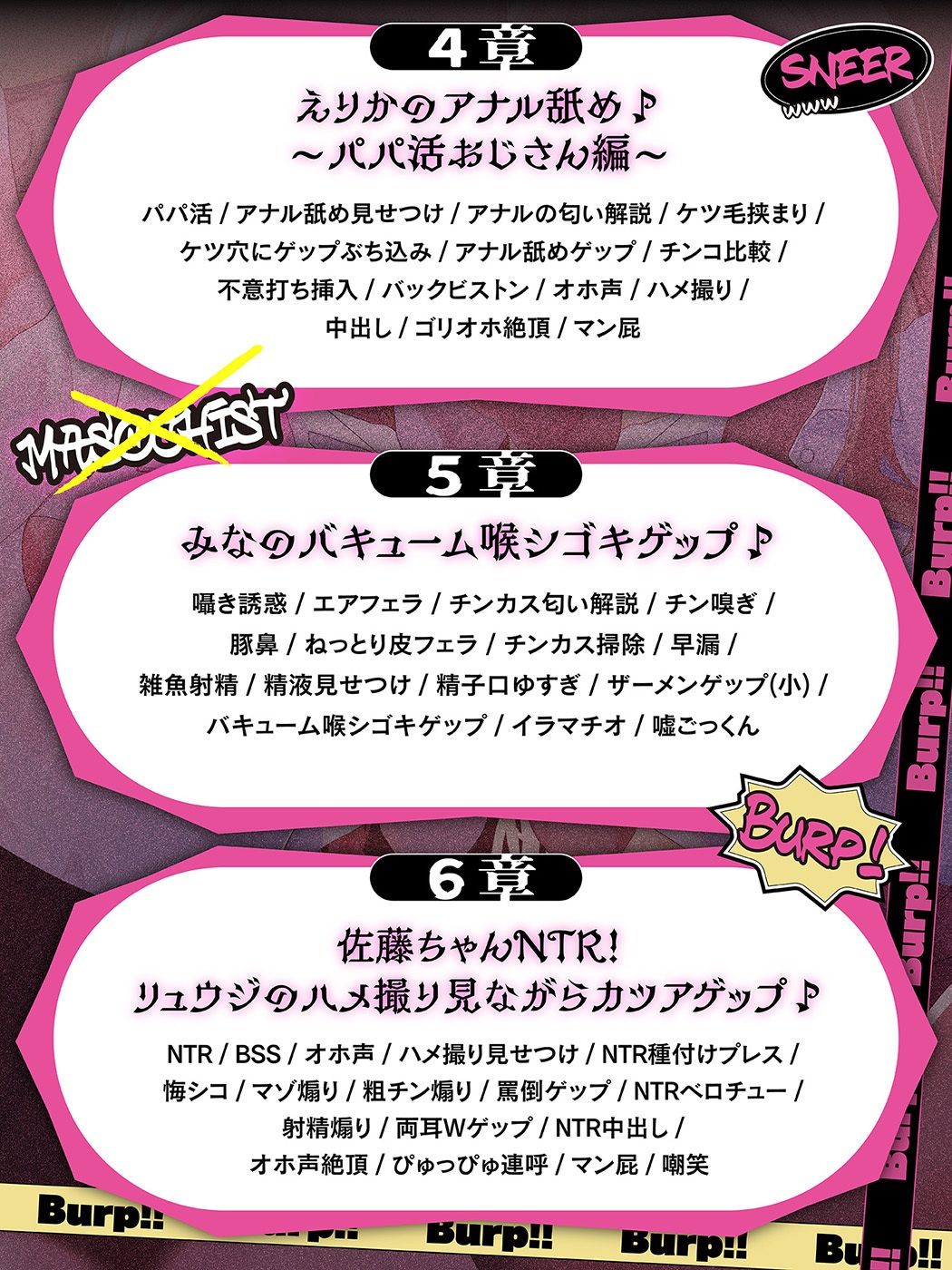 カツアゲェェエエップ！！カースト上位のビッチギャル達に搾られまくる、マゾの僕。【ゲップ特化・NTR・マゾ向け】のサンプル画像 6