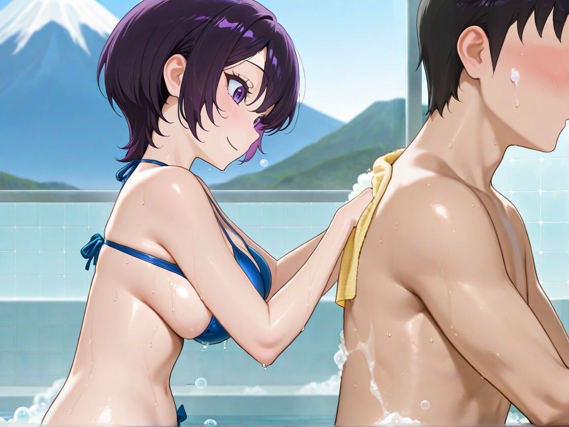 クールビューティな番台のお姉さんは気に入った客(ボク)で性欲を発散する【バイノーラル/女性優位/中出し】のサンプル画像 6
