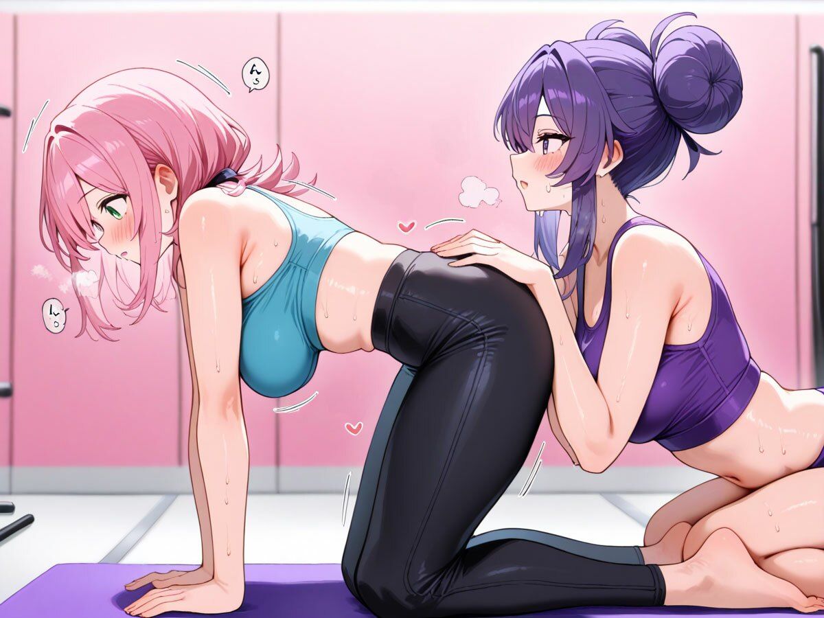 【NTR 百合】巨乳ヨガインストラクターに新妻を寝取られ調教された件のサンプル画像 6