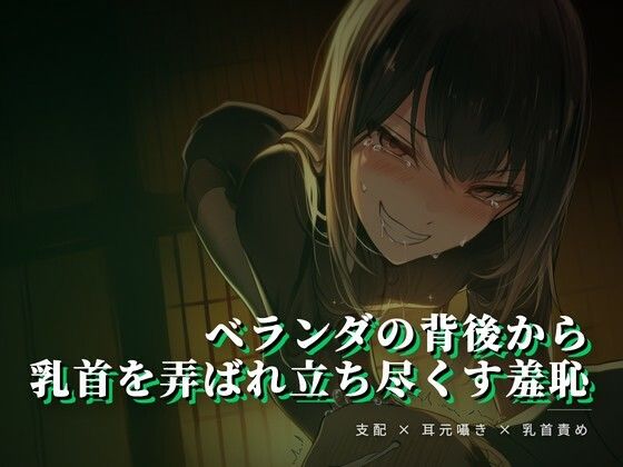 ベランダの背後から乳首を弄ばれ立ち尽くす羞恥の商品画像
