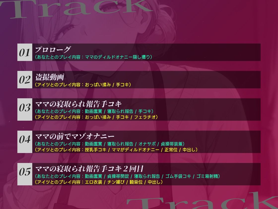 【音声版】嫌いなアイツに堕ちたママ 隠し撮りから始まる見せつけ寝取られ調教のサンプル画像 4