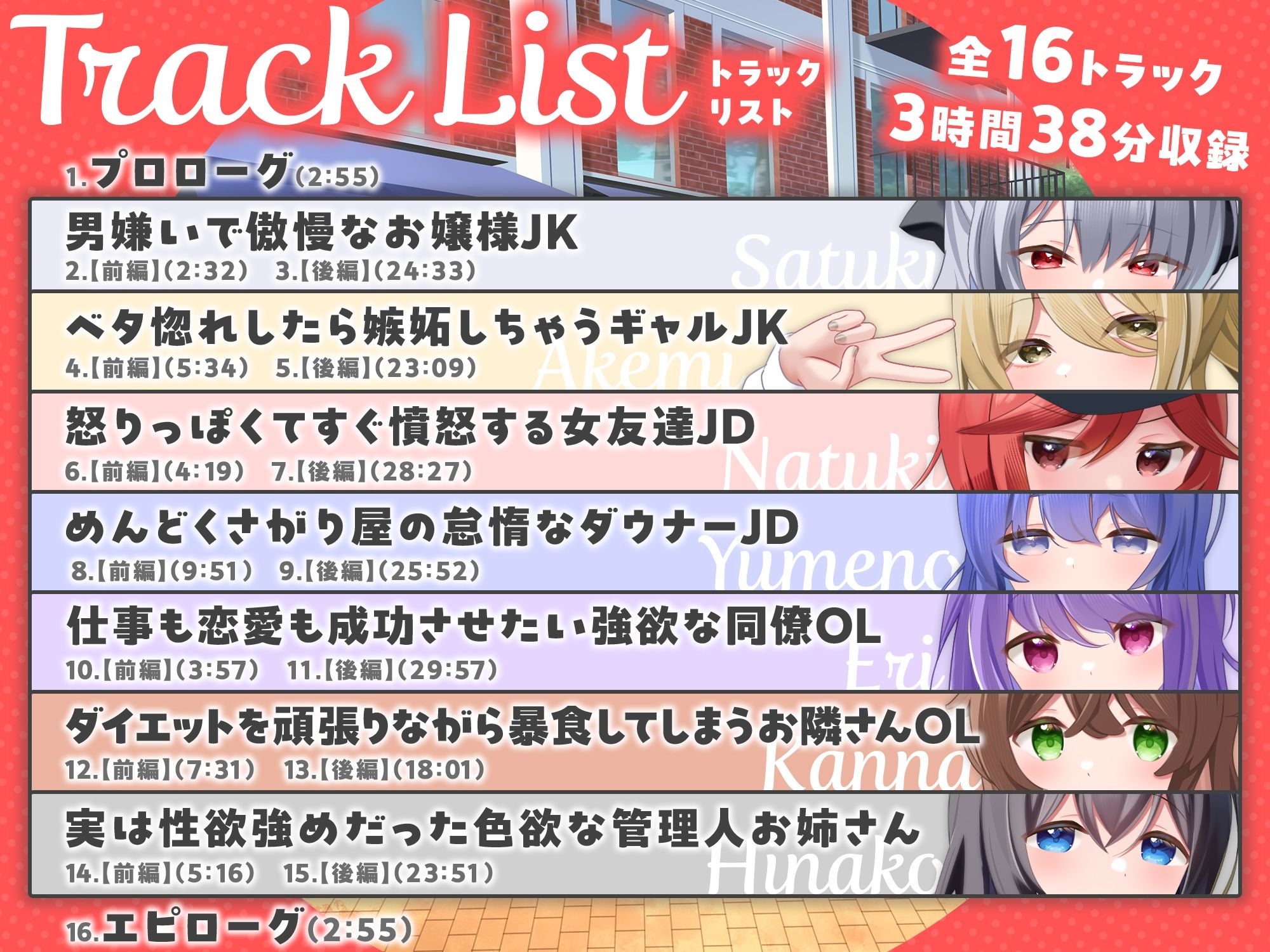 【7周年記念作品/7人オムニバス作品/3時間越え】縁結び荘へようこそ-アパートに住む7人の住人と甘々エッチする話【バイノーラル】のサンプル画像 3