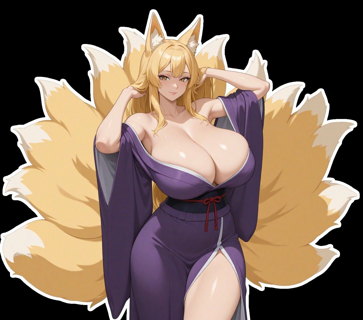 【上位存在】爆乳お狐様に一方的に愛され、一生孕ませ交尾させられる話【ファンタジー/男性受け】のサンプル画像 6