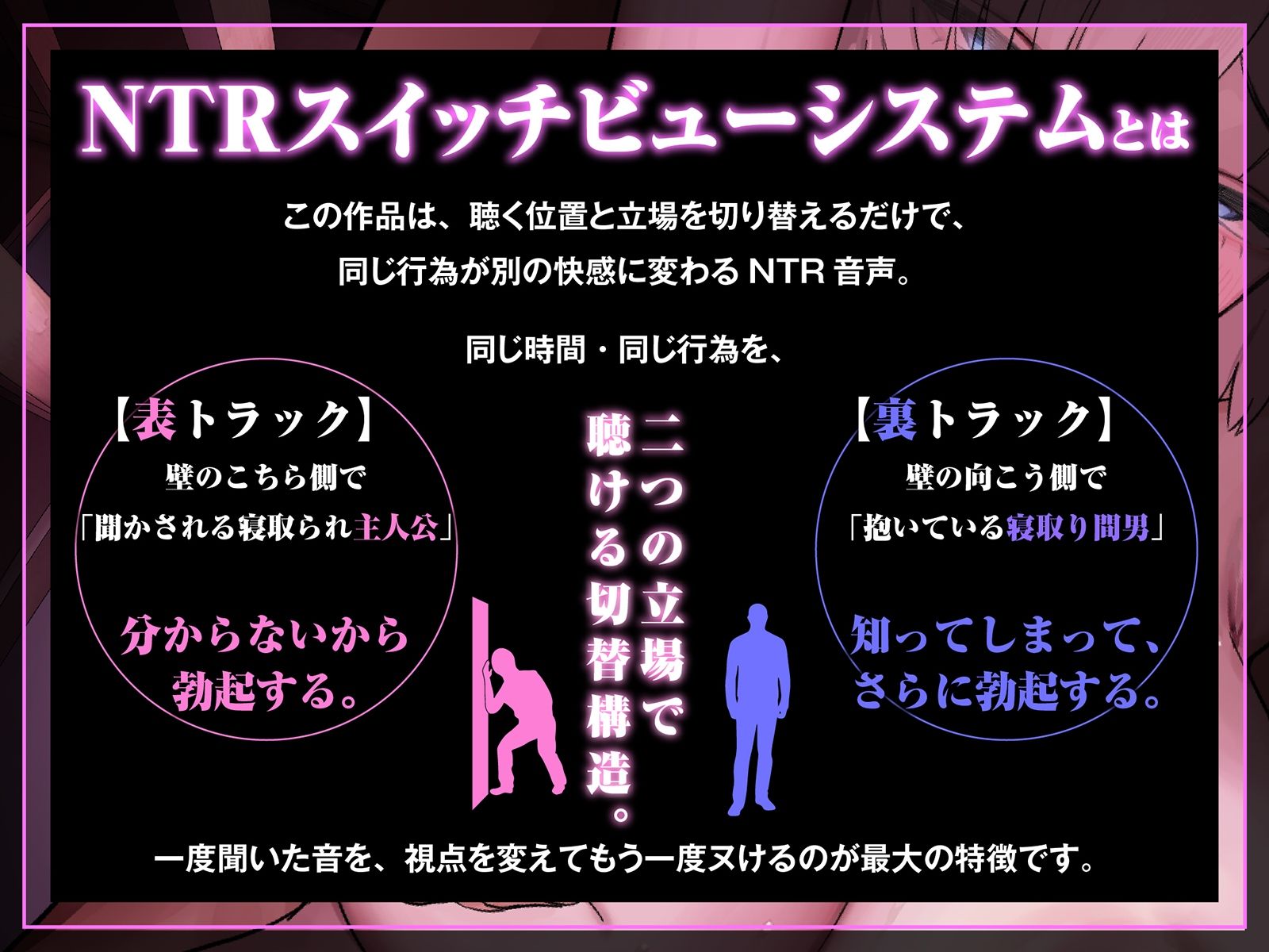 【NTR胸糞注意】壁越しに彼女のヘンな声がする。〜清楚な彼女が隣の部屋のヤリチンにドスケベセックスを仕込まれてしまう一部始終〜【壁越し×感傷マゾ】のサンプル画像 5