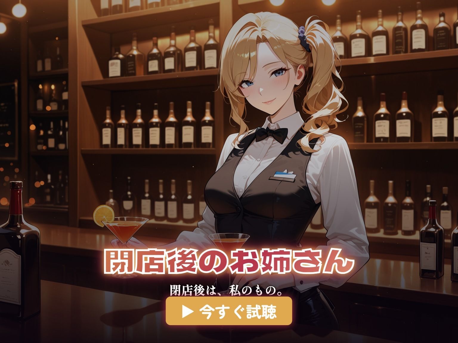 【総集編4時間】バーテンダーのお姉さんのささやきセックス（CG120枚付）のサンプル画像 4
