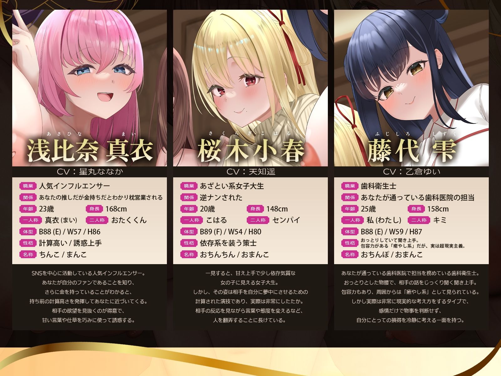 【5時間x5人】金持ちDT争奪（はーと）嘘つき恋愛サバイバル〜5人も婚約者候補がいるのに俺を本当に愛しているのは、たった1人だけらしい〜のサンプル画像 4