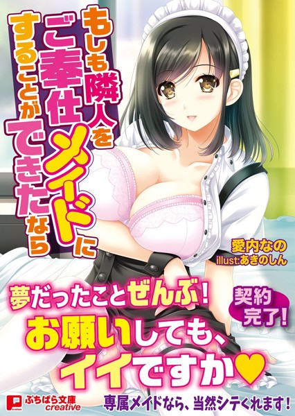 もしも隣人をご奉仕メイドにすることができたならの表紙