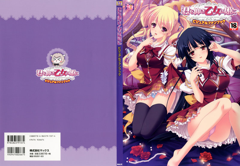 君を仰ぎ乙女は姫に ビジュアルファンブックの表紙