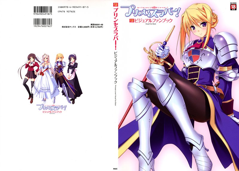 プリンセスラバー ビジュアルファンブックの表紙