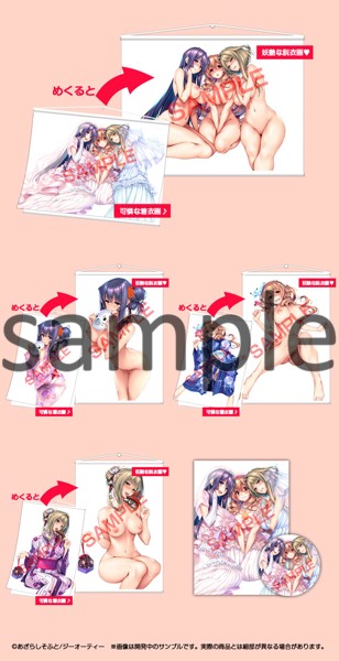 【受注生産】 『アマカノ＋ ビジュアルファンブック ドラマCD付限定版』＋『Wタペストリー4枚フルセット』 サムネイル